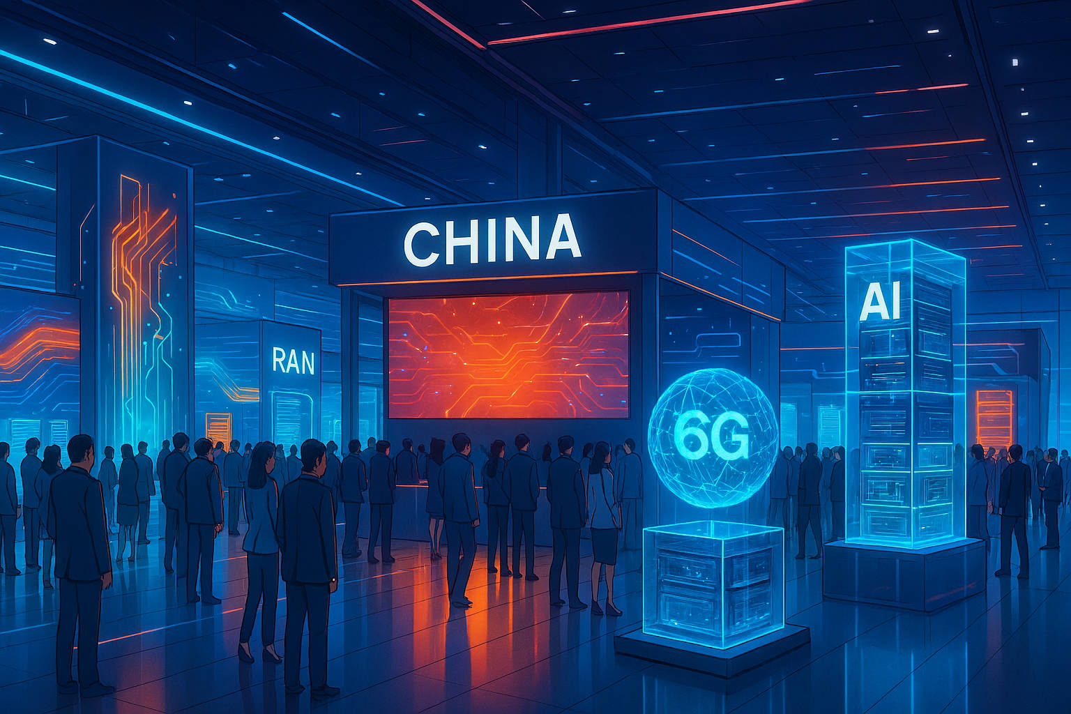 AI Meledak di RAN hingga Core: 350+ Perusahaan China Pamer Teknologi Pra‑6G yang Bikin Industri Panas