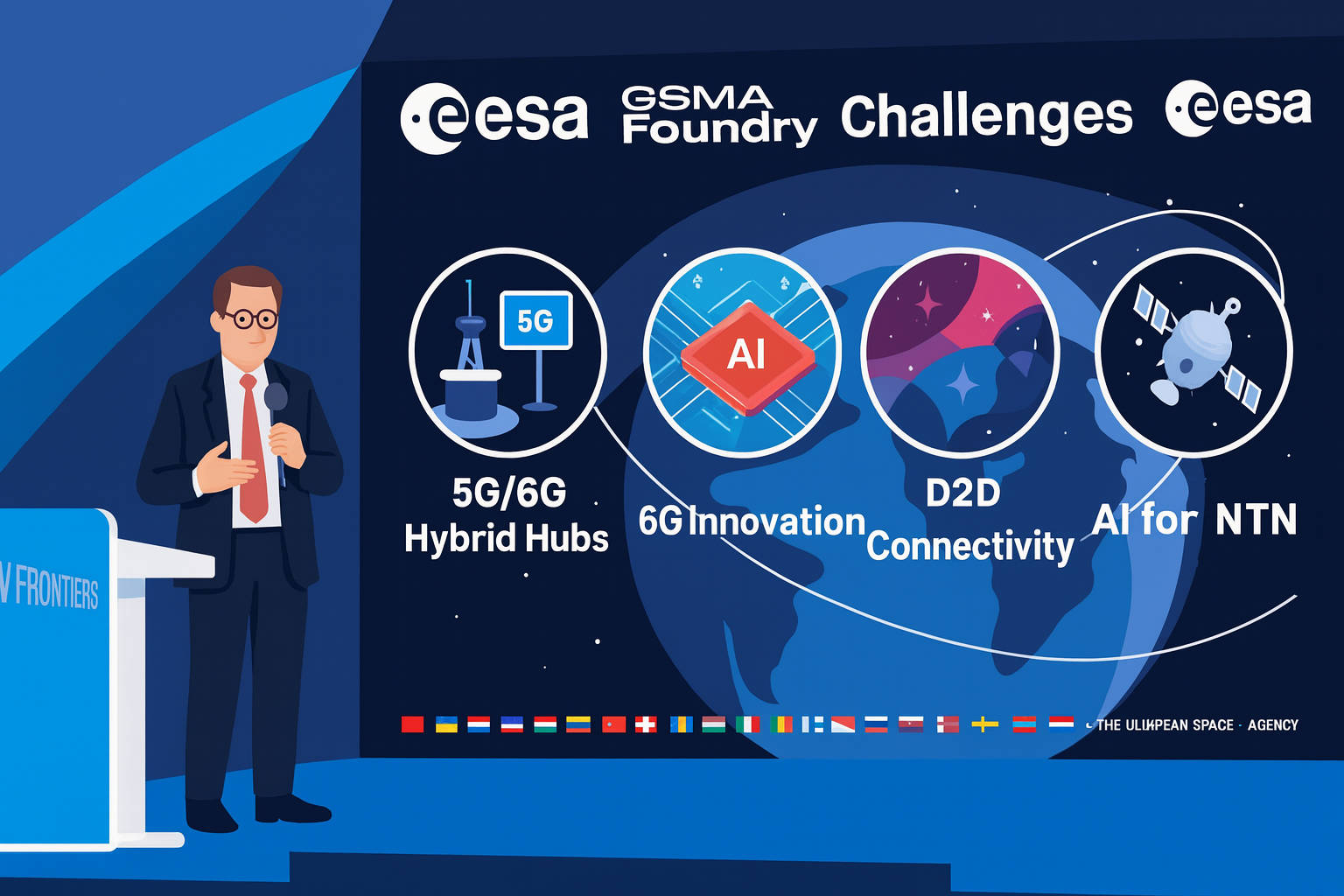 GSMA–ESA Ledakkan Pendanaan €100 Juta untuk Dorong AI, NTN, D2D, dan Lompatan 6G Global