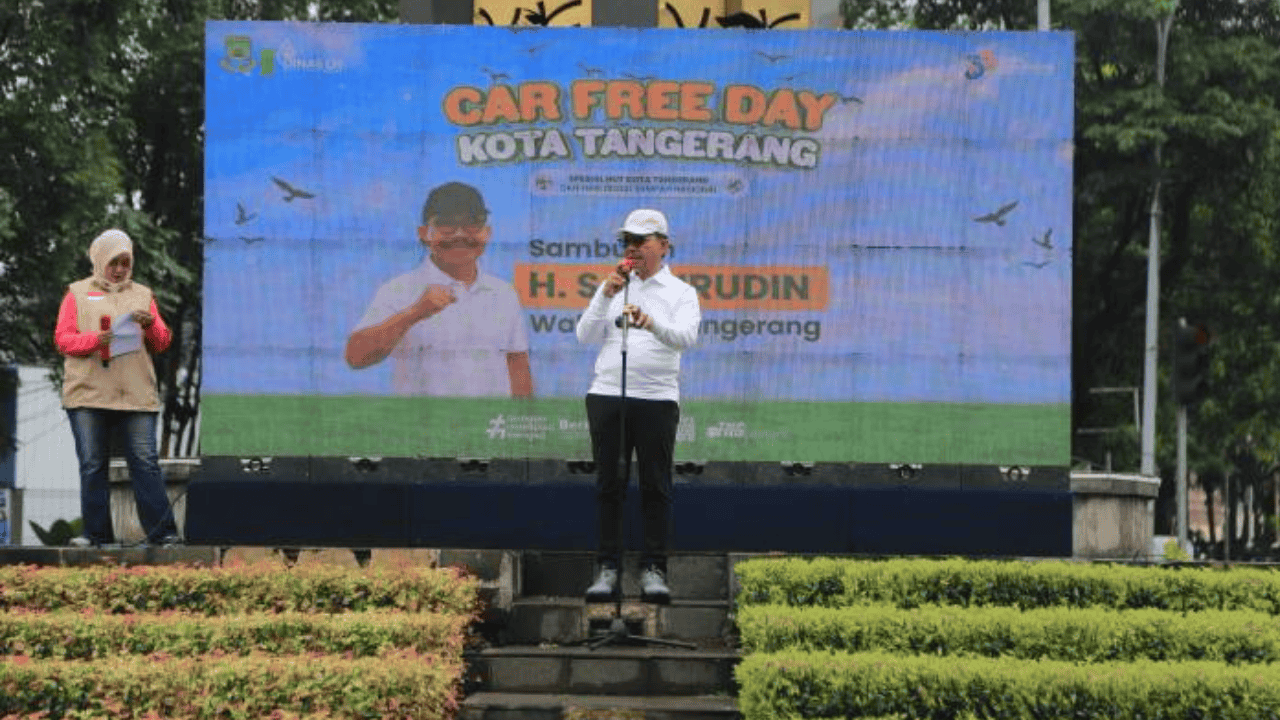 CFD HUT ke-33 Kota Tangerang Jadi Panggung Aksi Lingkungan, DLH Resmi Luncurkan Armada Baru dan Ratusan Gerobak Sampah