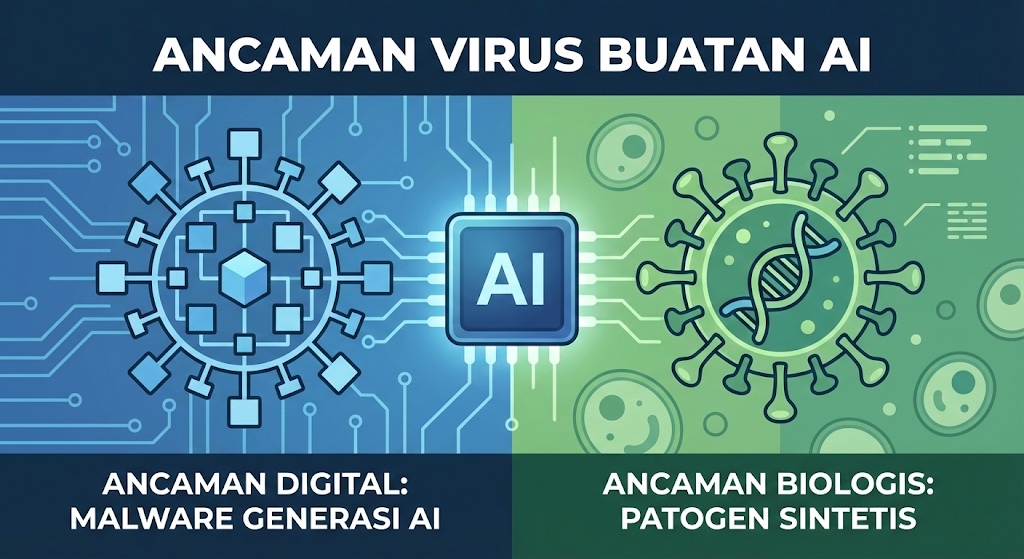 Ancaman Ganda 2026: Ketika Paradoks AI Melahirkan Virus Digital dan Biologis