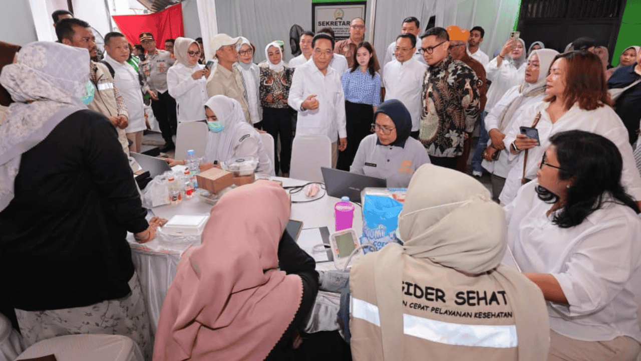 Diresmikan Pilar dan Wamenkes, Pos Kesehatan Merah Putih di Pasar Ciputat Buka Akses Cek Gratis untuk Warga