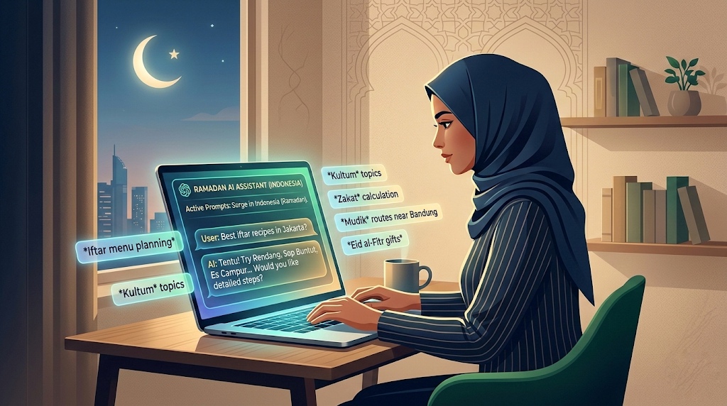OpenAI Catat Lonjakan 85% Prompt Ramadhan dari Pengguna Indonesia, ChatGPT Jadi “Asisten Digital” Selama Bulan Suci
