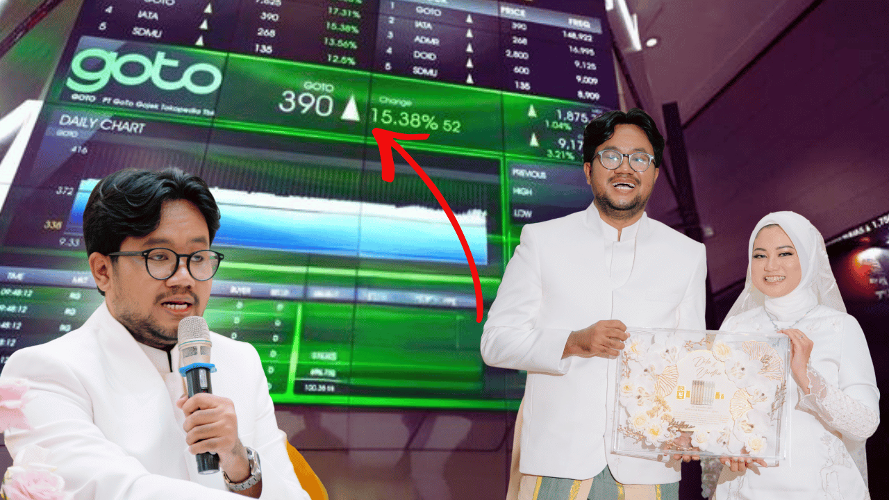 Yudha Keling Serahkan Mahar Pernikahan 1,4 Juta Saham GOTO, Nilainya Tembus Rp93 Juta