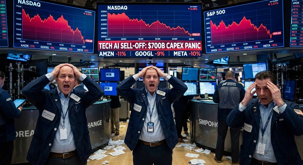 Wall Street Berdarah! Spekulasi AI Senilai $700 Miliar Picu 'Kiamat Kecil' Saham Teknologi Global