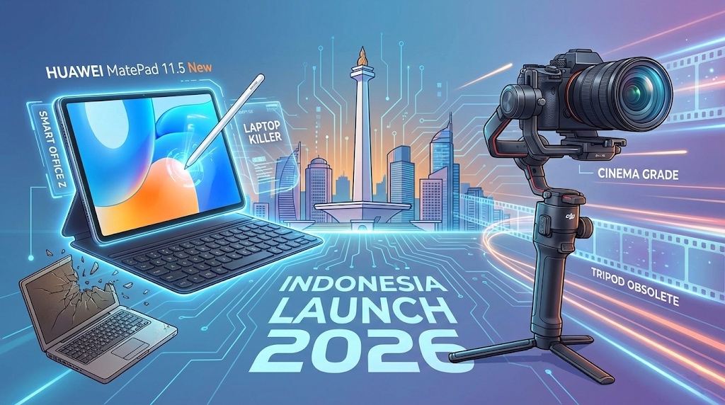 Huawei & DJI Serbu Indonesia! MatePad 11.5 New & Gimbal RS 5 Resmi Rilis, Siap 'Bunuh' Laptop & Tripod Jadul!